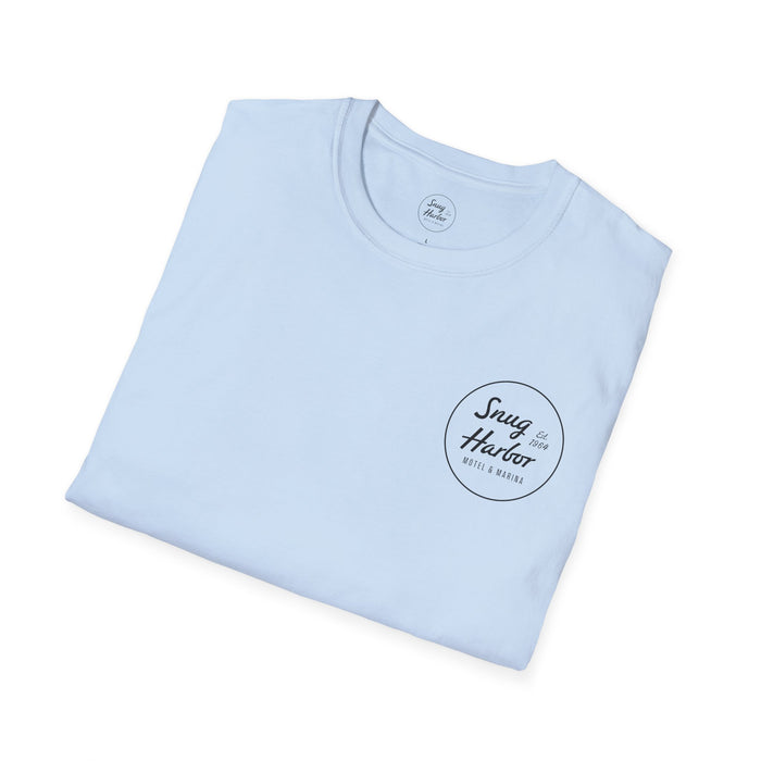 Snug Harbor Seagull logo T-Shirt | Motel Marina graphic tee