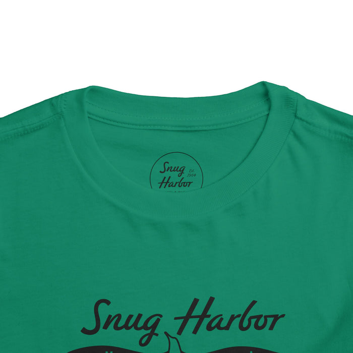 Snug Harbor Motel Marina logo Toddler Tee | Boat Paddle Graphic