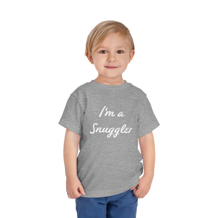 Toddler Tee — "I'm a Snuggler" Graphic Shirt (Snug Harbor Back Logo)