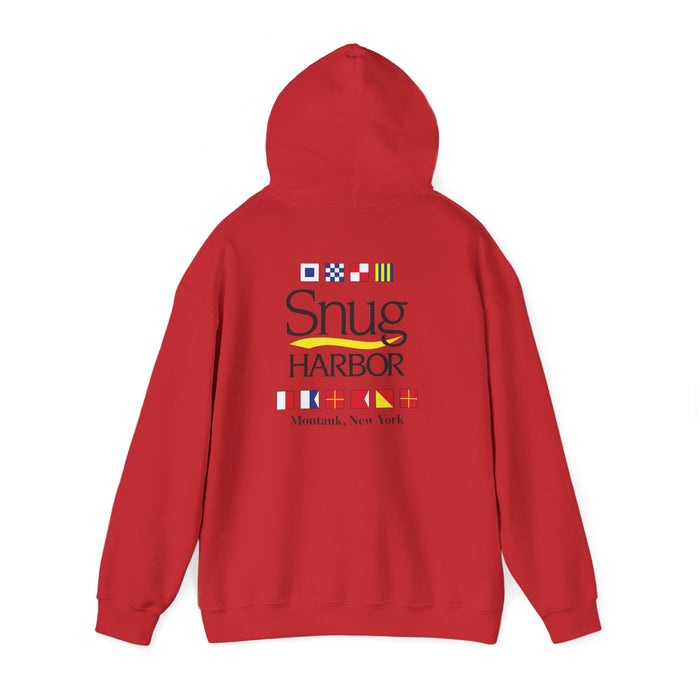 Snug Harbor Hoodie | Montauk Nautical Flag Design