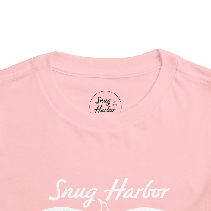 Snug Harbor Motel Marina logo Toddler Tee | Boat Paddle Graphic