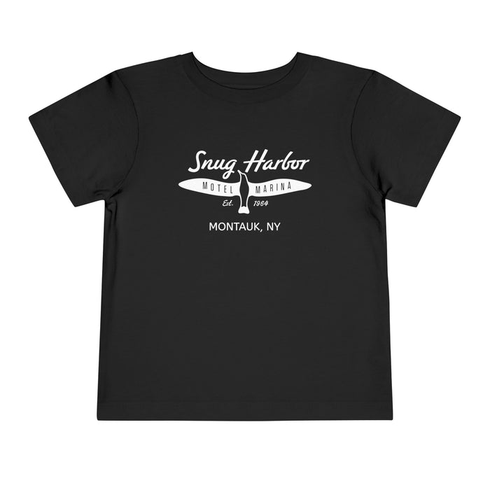 Snug Harbor Motel Marina logo Toddler Tee | Boat Paddle Graphic