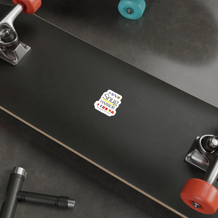 Snug Harbor Die-Cut Stickers - Montauk, New York - Nautical Decor for Laptops and Water Bottles