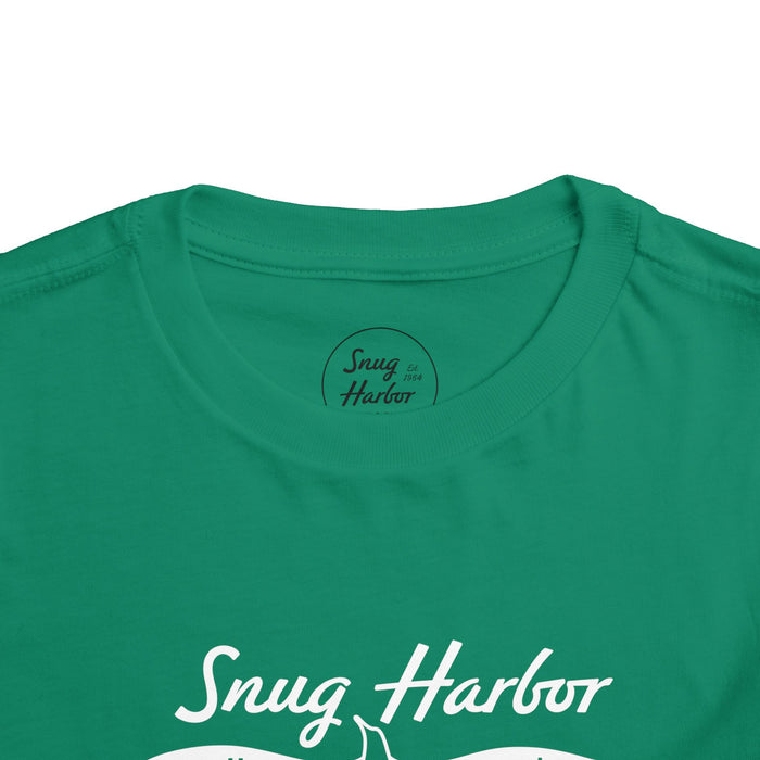 Snug Harbor Motel Marina logo Toddler Tee | Boat Paddle Graphic