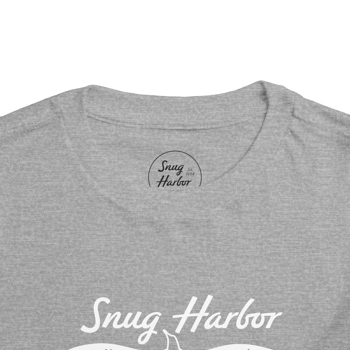 Snug Harbor Motel Marina logo Toddler Tee | Boat Paddle Graphic
