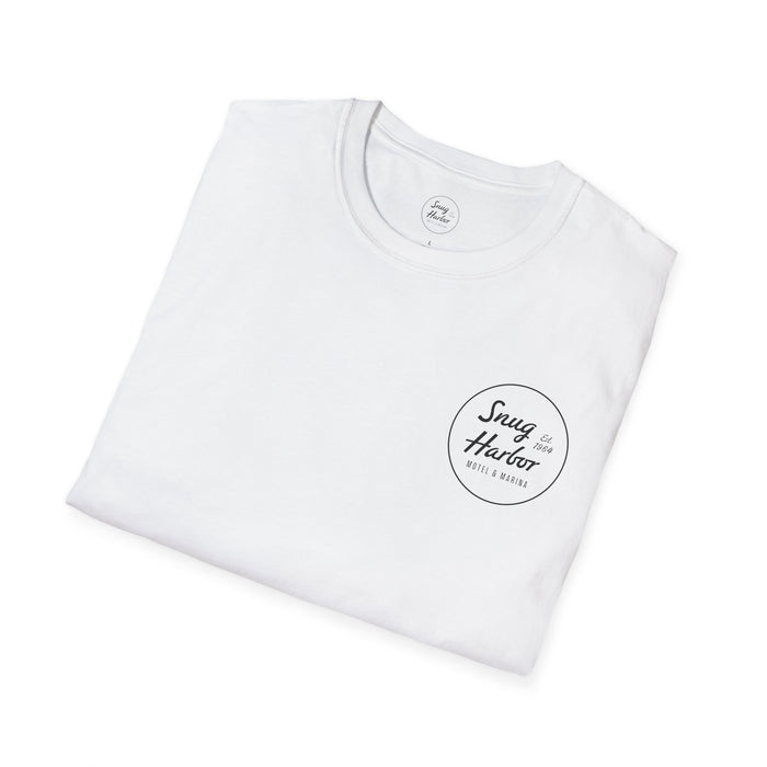 Snug Harbor Seagull logo T-Shirt | Motel Marina graphic tee