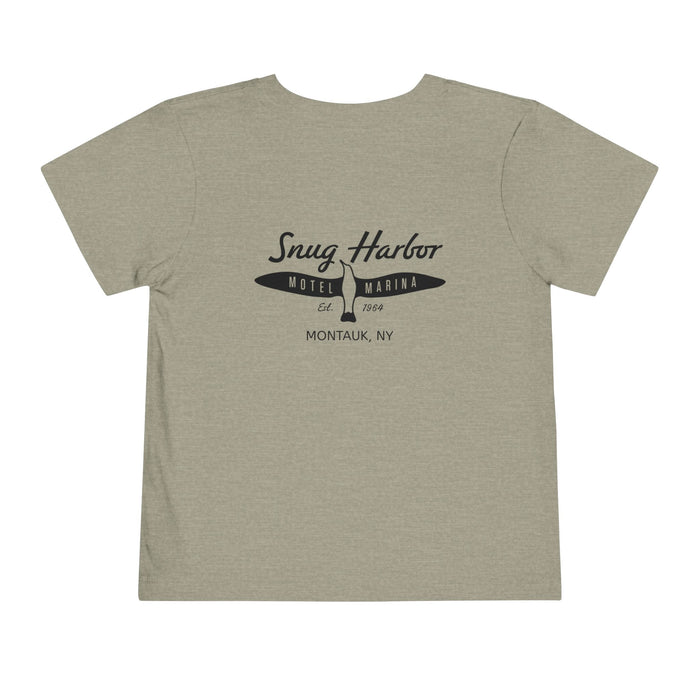 Snug Harbor Motel Marina logo Toddler Tee | Boat Paddle Graphic