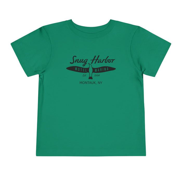 Snug Harbor Motel Marina logo Toddler Tee | Boat Paddle Graphic