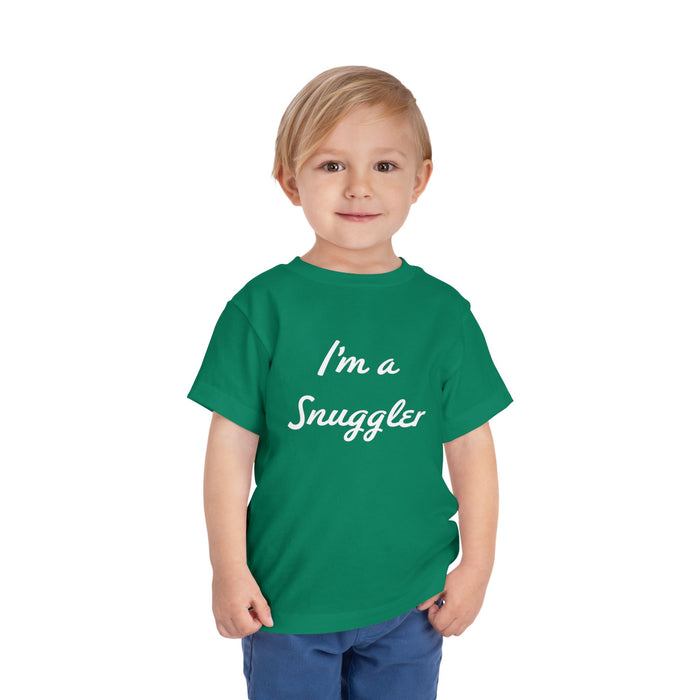 Toddler Tee — "I'm a Snuggler" Graphic Shirt (Snug Harbor Back Logo)