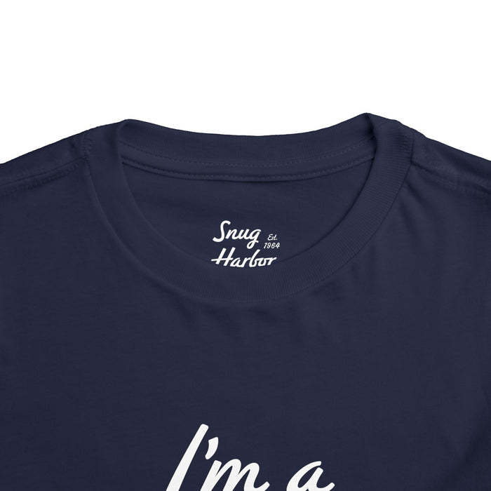 Toddler Tee — "I'm a Snuggler" Graphic Shirt (Snug Harbor Back Logo)