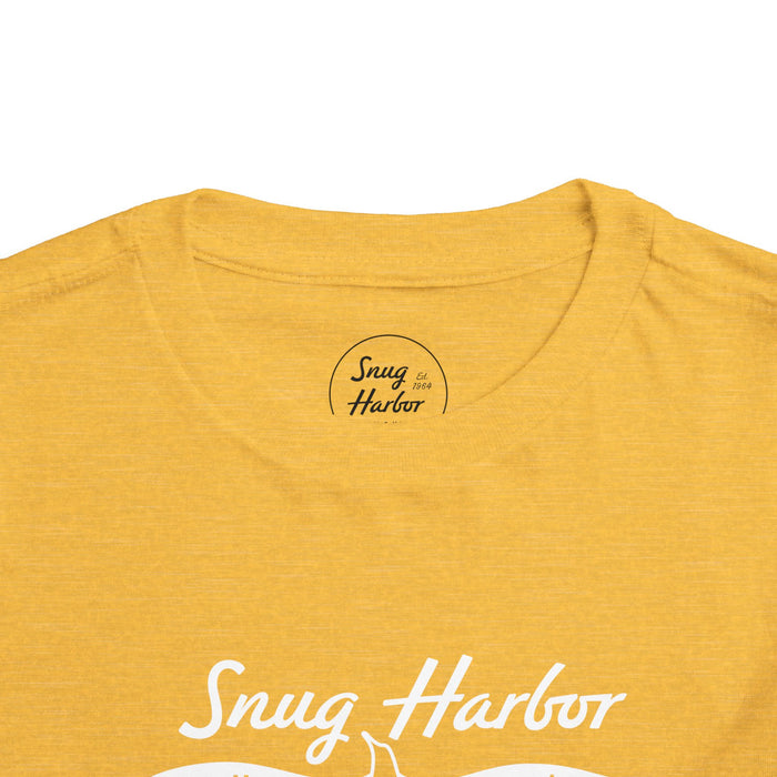Snug Harbor Motel Marina logo Toddler Tee | Boat Paddle Graphic