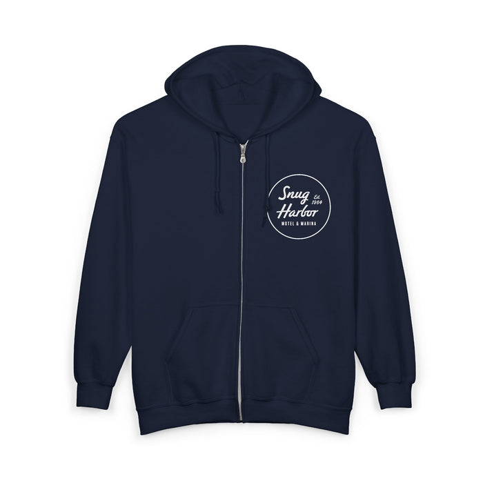 Snug Harbor Seagull Logo Hoodie | Full Zip Hooded Sweatshirt