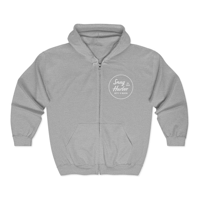 Snug Harbor Seagull Logo Hoodie | Full Zip Hooded Sweatshirt