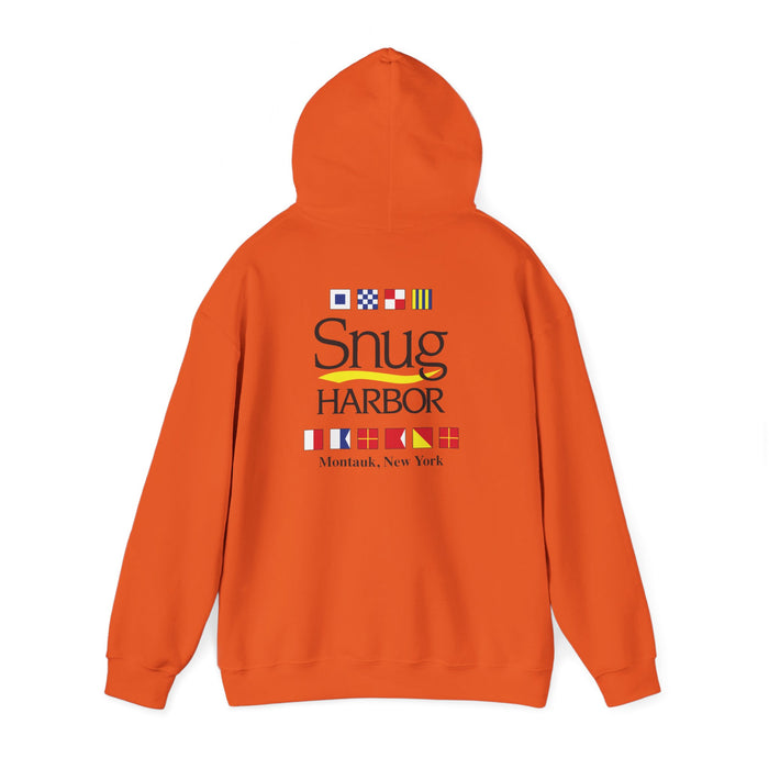Snug Harbor Hoodie | Montauk Nautical Flag Design