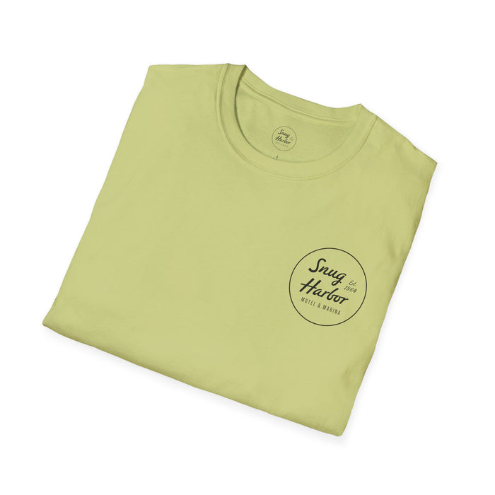 Snug Harbor Seagull logo T-Shirt | Motel Marina graphic tee