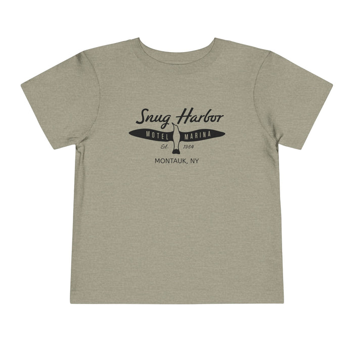Snug Harbor Motel Marina logo Toddler Tee | Boat Paddle Graphic