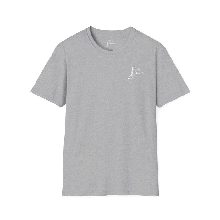 Snug Harbor Montauk Unisex Softstyle T-Shirt - Vintage Nautical Design