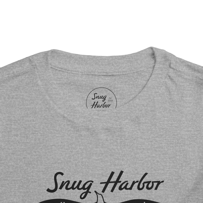 Snug Harbor Motel Marina logo Toddler Tee | Boat Paddle Graphic