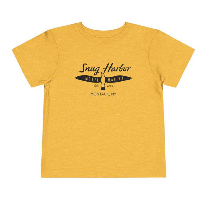 Snug Harbor Motel Marina logo Toddler Tee | Boat Paddle Graphic