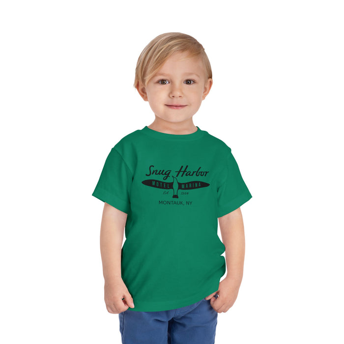 Snug Harbor Motel Marina logo Toddler Tee | Boat Paddle Graphic