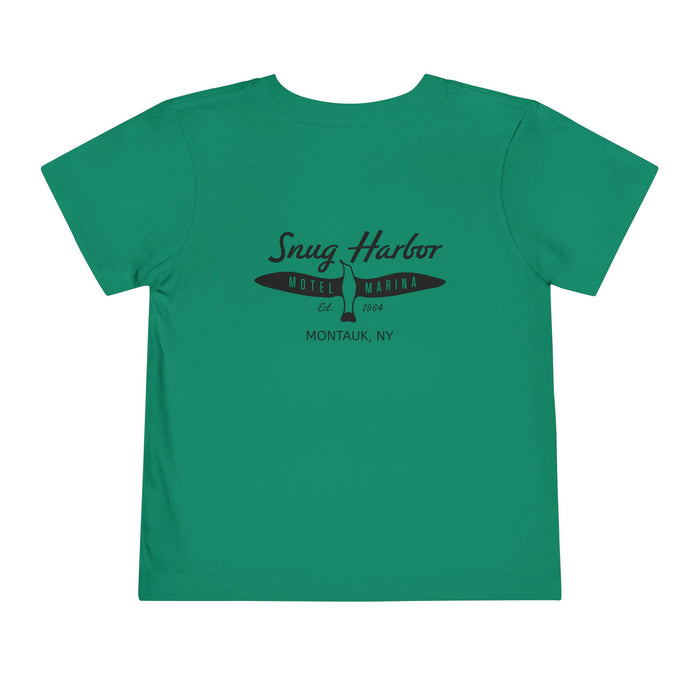 Snug Harbor Motel Marina logo Toddler Tee | Boat Paddle Graphic