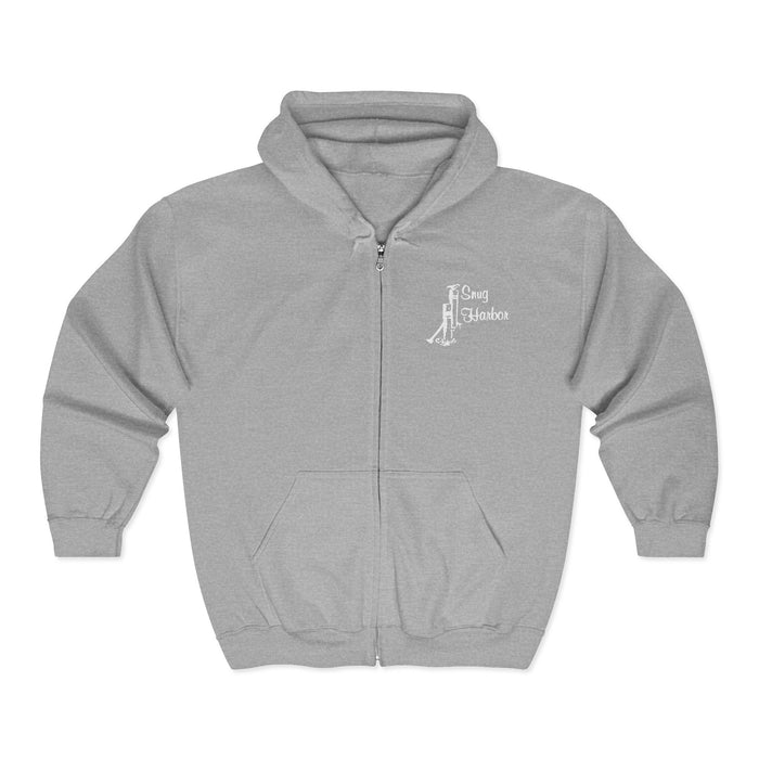 Unisex Full Zip Hooded Sweatshirt - Cozy Black Hoodie for Casual Comfort