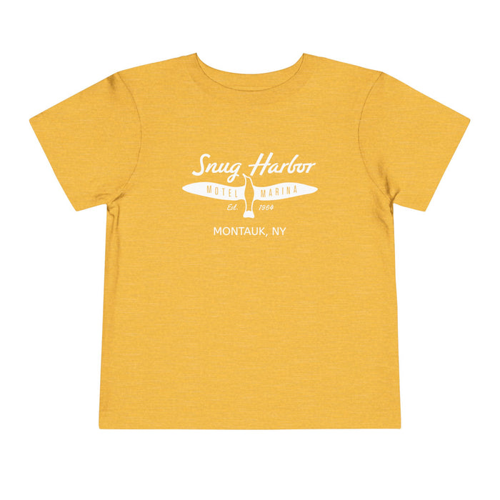 Snug Harbor Motel Marina logo Toddler Tee | Boat Paddle Graphic