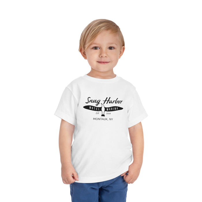 Snug Harbor Motel Marina logo Toddler Tee | Boat Paddle Graphic