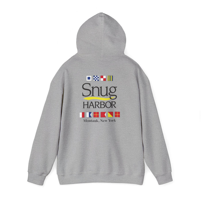Snug Harbor Hoodie | Montauk Nautical Flag Design