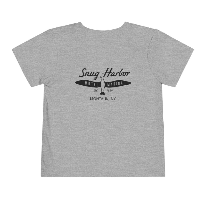 Snug Harbor Motel Marina logo Toddler Tee | Boat Paddle Graphic
