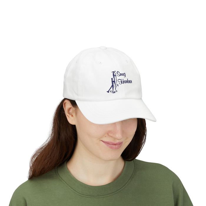 Classic Dad Cap - Snug Harbor Embroidered Adjustable Hat for Boat Lovers