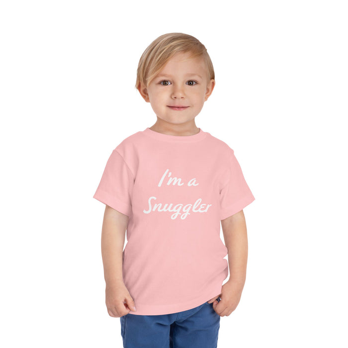 Toddler Tee — "I'm a Snuggler" Graphic Shirt (Snug Harbor Back Logo)