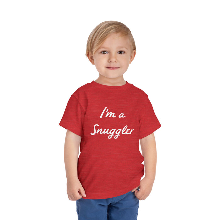 Toddler Tee — "I'm a Snuggler" Graphic Shirt (Snug Harbor Back Logo)