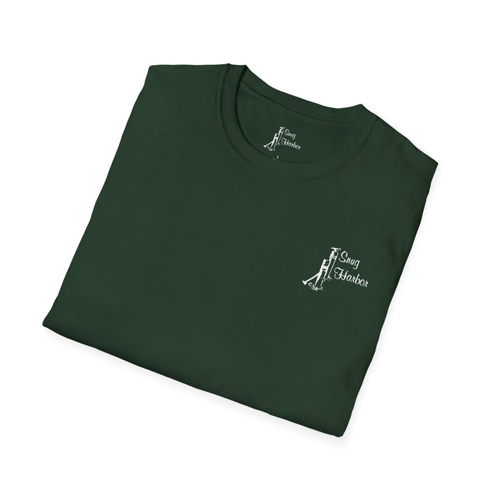 Snug Harbor Montauk Unisex Softstyle T-Shirt - Vintage Nautical Design