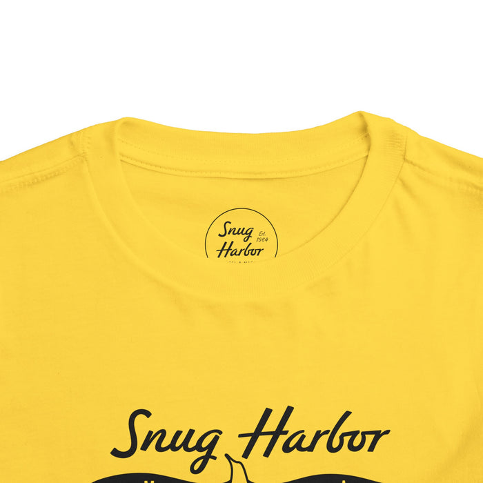 Snug Harbor Motel Marina logo Toddler Tee | Boat Paddle Graphic