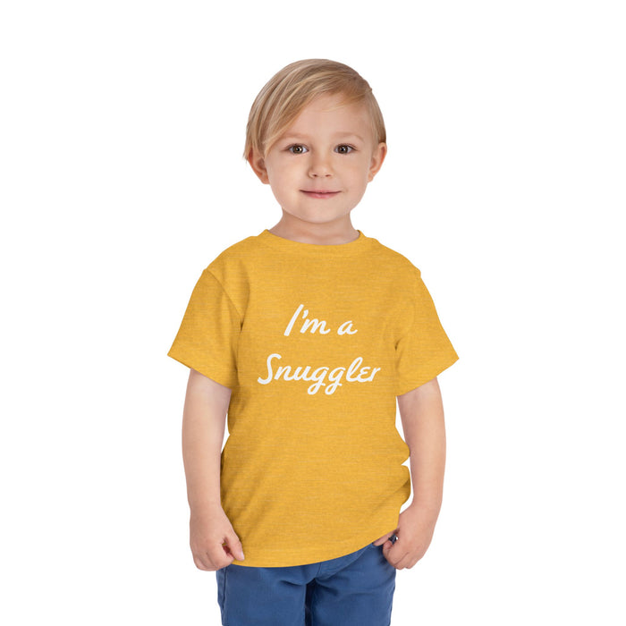 Toddler Tee — "I'm a Snuggler" Graphic Shirt (Snug Harbor Back Logo)