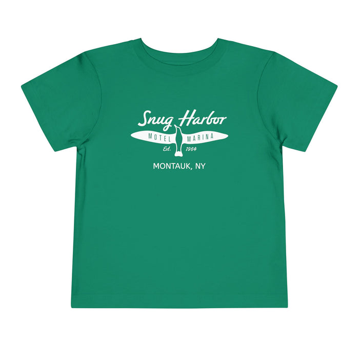 Snug Harbor Motel Marina logo Toddler Tee | Boat Paddle Graphic