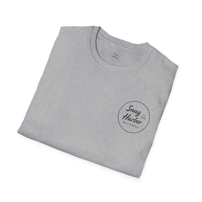 Snug Harbor Seagull logo T-Shirt | Motel Marina graphic tee