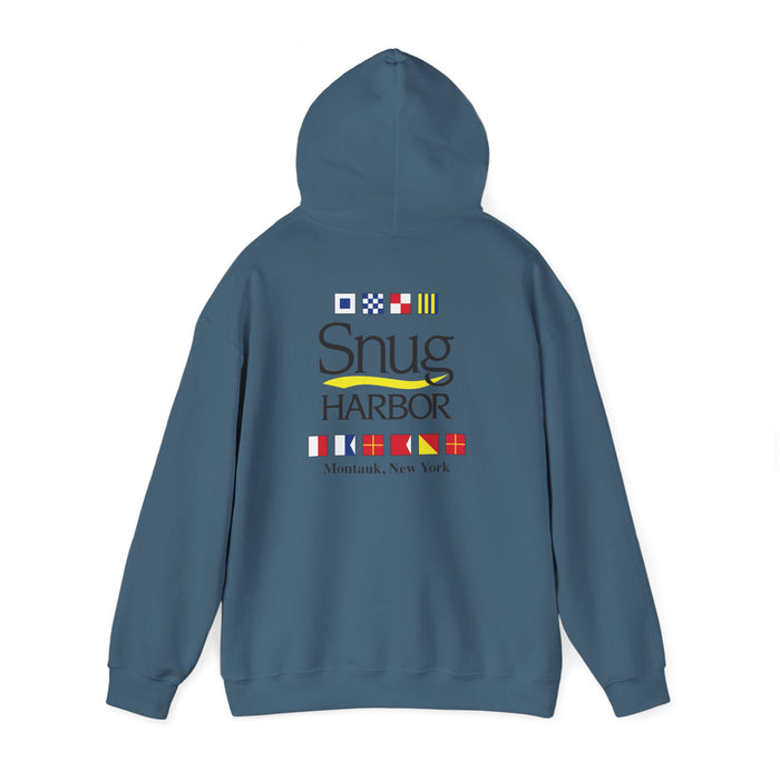Snug Harbor Hoodie | Montauk Nautical Flag Design