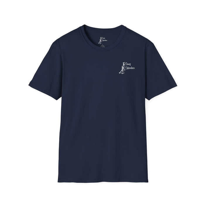 Snug Harbor Montauk Unisex Softstyle T-Shirt - Vintage Nautical Design