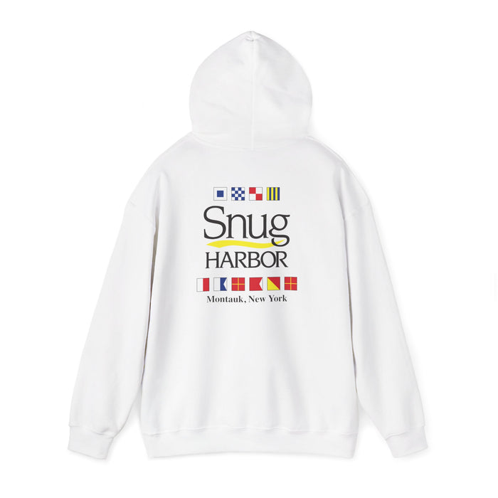 Snug Harbor Hoodie | Montauk Nautical Flag Design