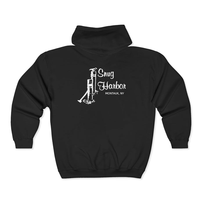 Unisex Full Zip Hooded Sweatshirt - Cozy Black Hoodie for Casual Comfort