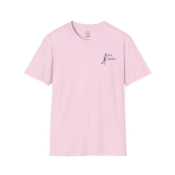 Snug Harbor Montauk Unisex Softstyle T-Shirt - Vintage Nautical Design