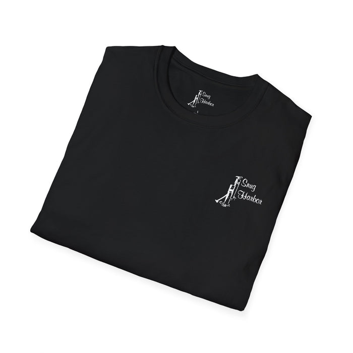 Snug Harbor Montauk Unisex Softstyle T-Shirt - Vintage Nautical Design