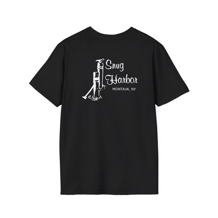 Snug Harbor Montauk Unisex Softstyle T-Shirt - Vintage Nautical Design
