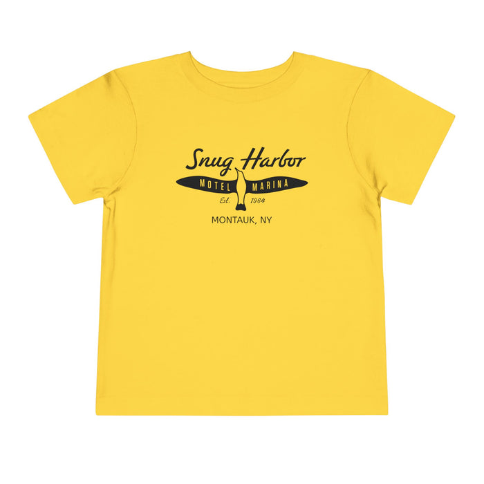Snug Harbor Motel Marina logo Toddler Tee | Boat Paddle Graphic
