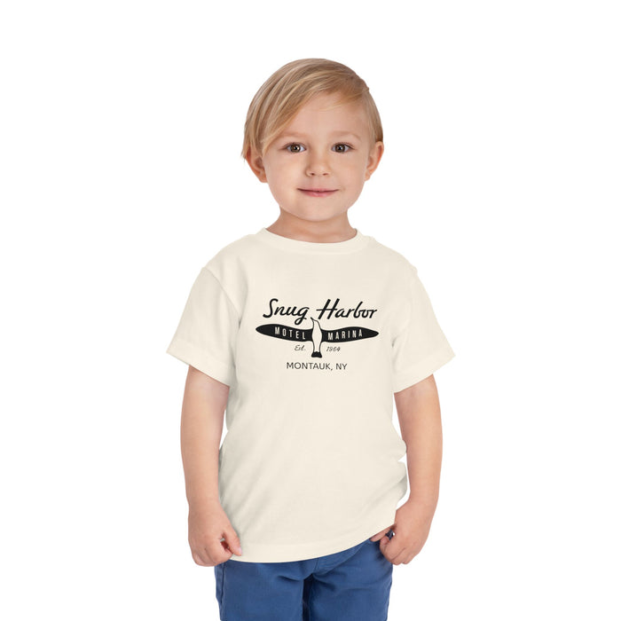 Snug Harbor Motel Marina logo Toddler Tee | Boat Paddle Graphic