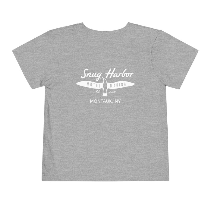 Snug Harbor Motel Marina logo Toddler Tee | Boat Paddle Graphic