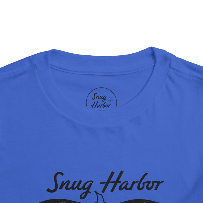 Snug Harbor Motel Marina logo Toddler Tee | Boat Paddle Graphic