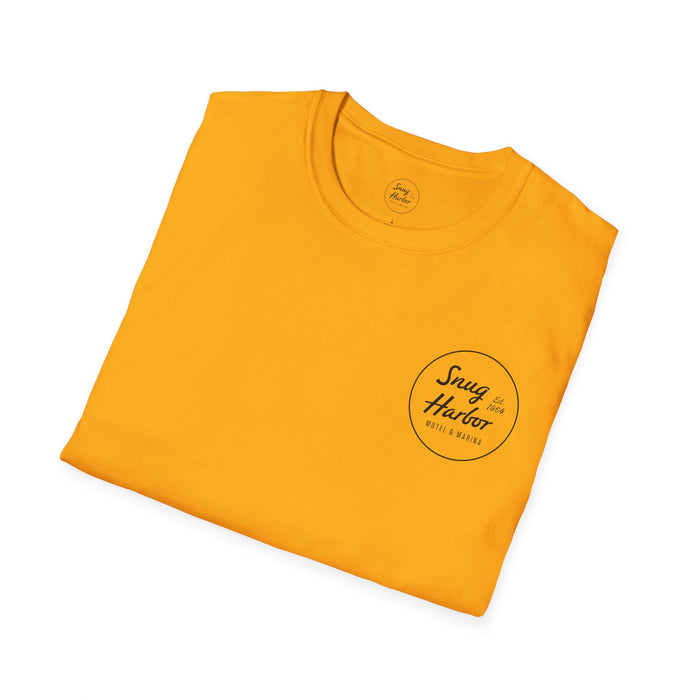 Snug Harbor Seagull logo T-Shirt | Motel Marina graphic tee